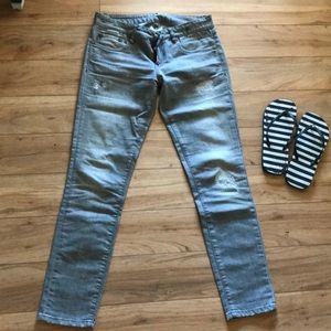R 13 grey ripped jeans